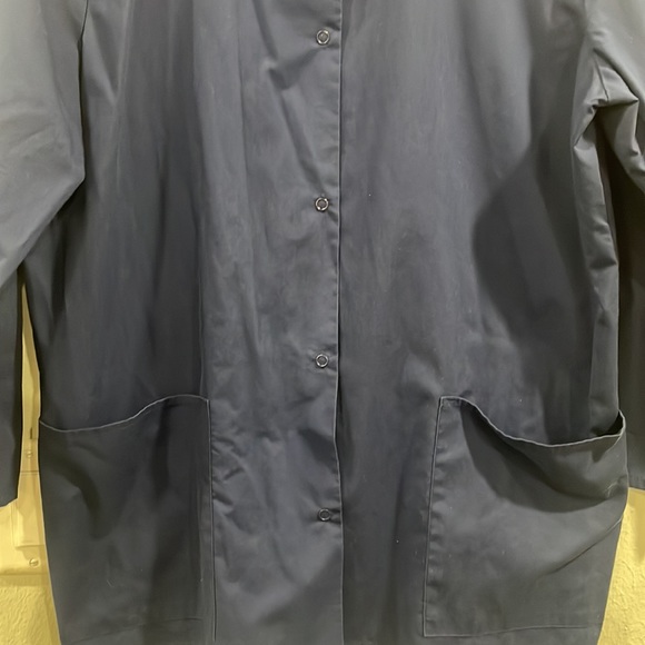 Navy Scrub Vintage Button Down Long Sleeve - Picture 3 of 6